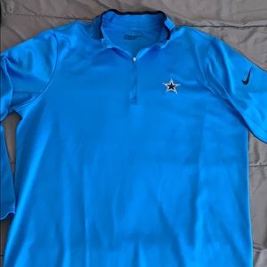 Dallas Cowboys Quarter zip 1/4 zip Nike Golf blue